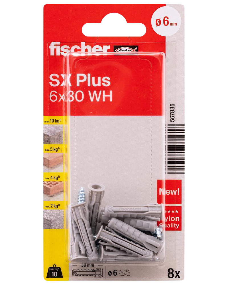 Fischer Vinkelkrok SX Plus 6 x 30 mm 8 st.