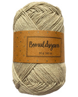 Bomullsgarn 50 g beige