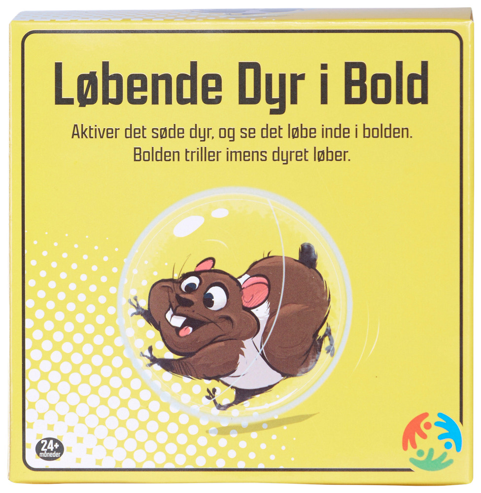 Løbende dyr i bold - assorterede dyr