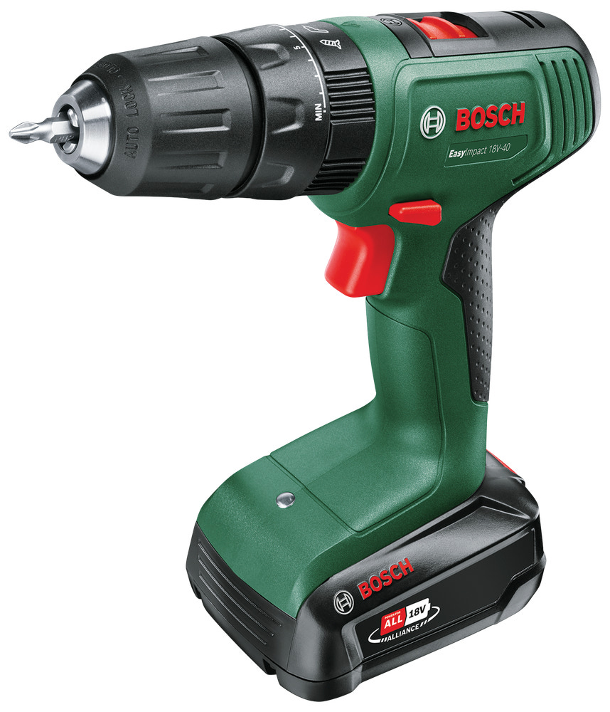 Bosch Slagbore-/skruemaskine EasyImpact 18V-40 inkl. batteri