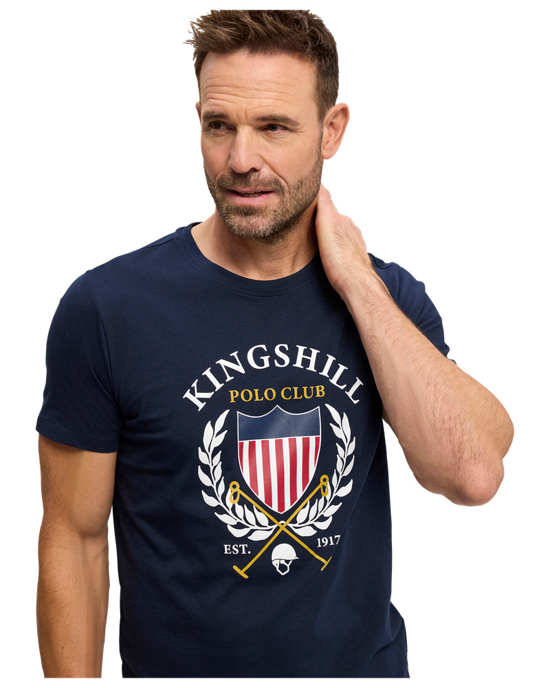 KINGSHILL Polo Club T-shirt - blå