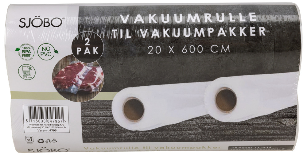 Sjöbo vakuumpåsar 20x600cm 2-pack