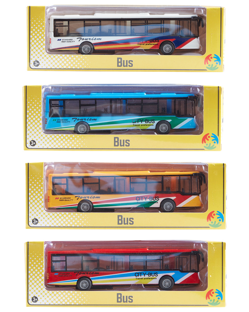 Bus 15 cm - assorterede farver