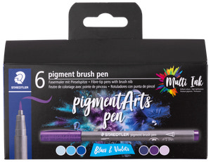 Staedtler Pensel tusch pigmentart violet 6-pak