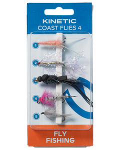 Kinetic coast flies 4 5-pack