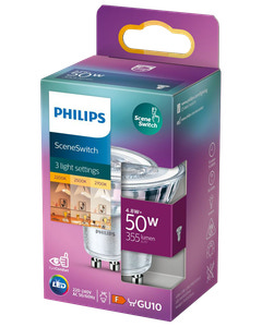 PHILIPS LED reflektorlampa SceneSwitch GU10 - 3 steg