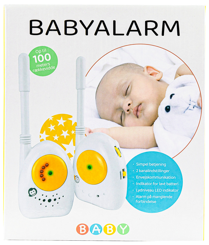 Babyalarm 100 m rækkevidde