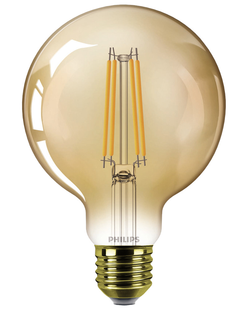 PHILIPS LED-pære filament 3,1W E27 G95