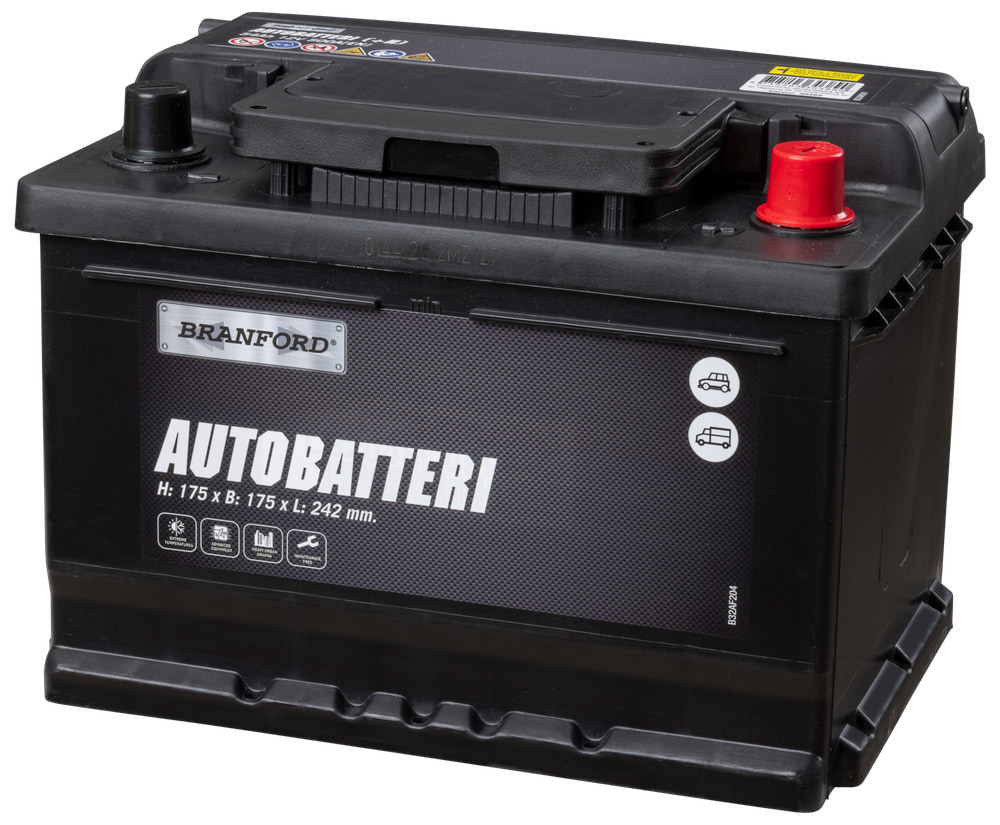 BRANFORD Autobatteri 12V 54 Ah (+h)