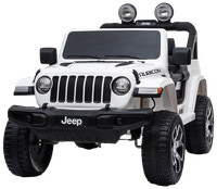 Jeep Elbil Wrangler Rubicon 4 x 12V - hvid