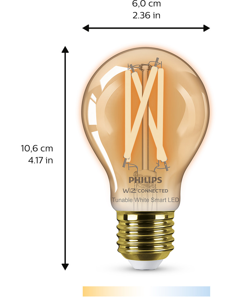 PHILIPS Smart LED-pære 7W E27 - WarmToCool