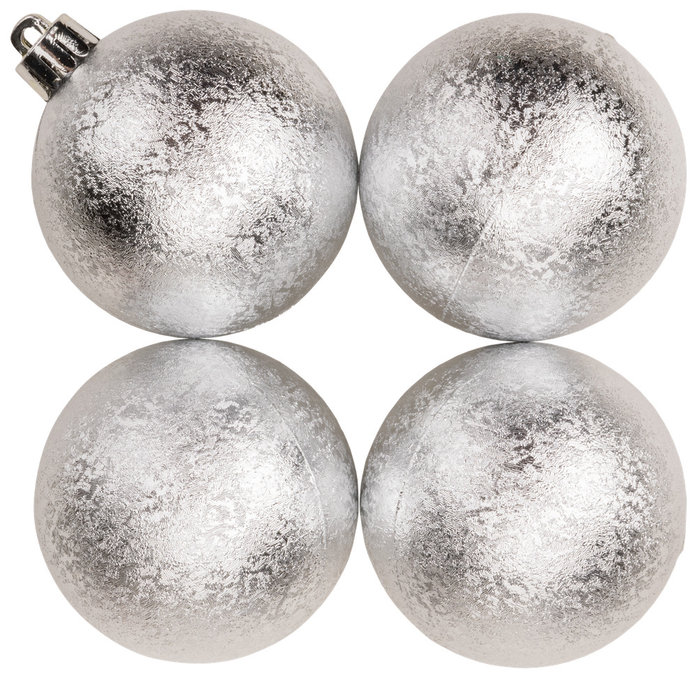 Julkulor shine silver 4-pack