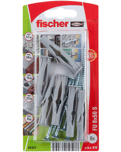 Fischer Dyvel uni FU 8 x 50 mm SK 6-pak