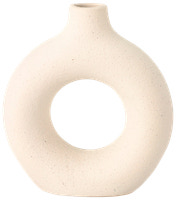 Vase Donut H. 11 cm - mat sand