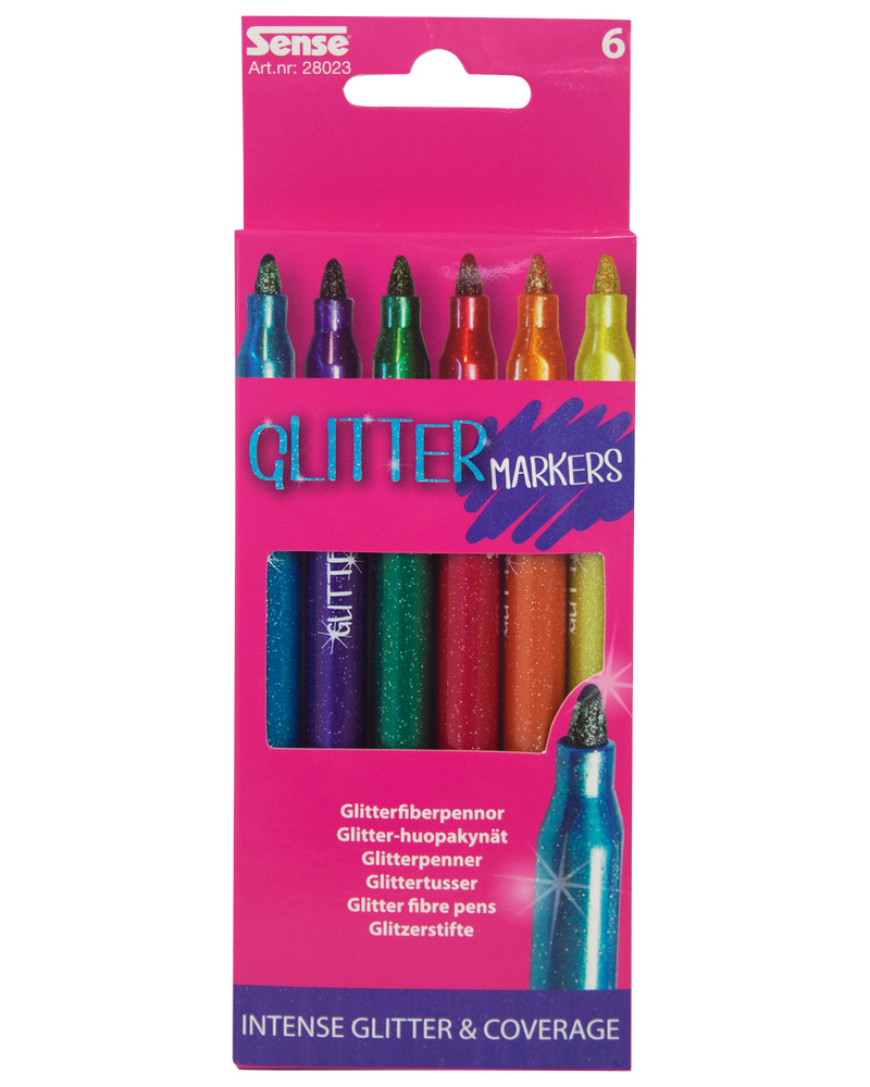 SENSE GLITTERPENNOR 6-PACK