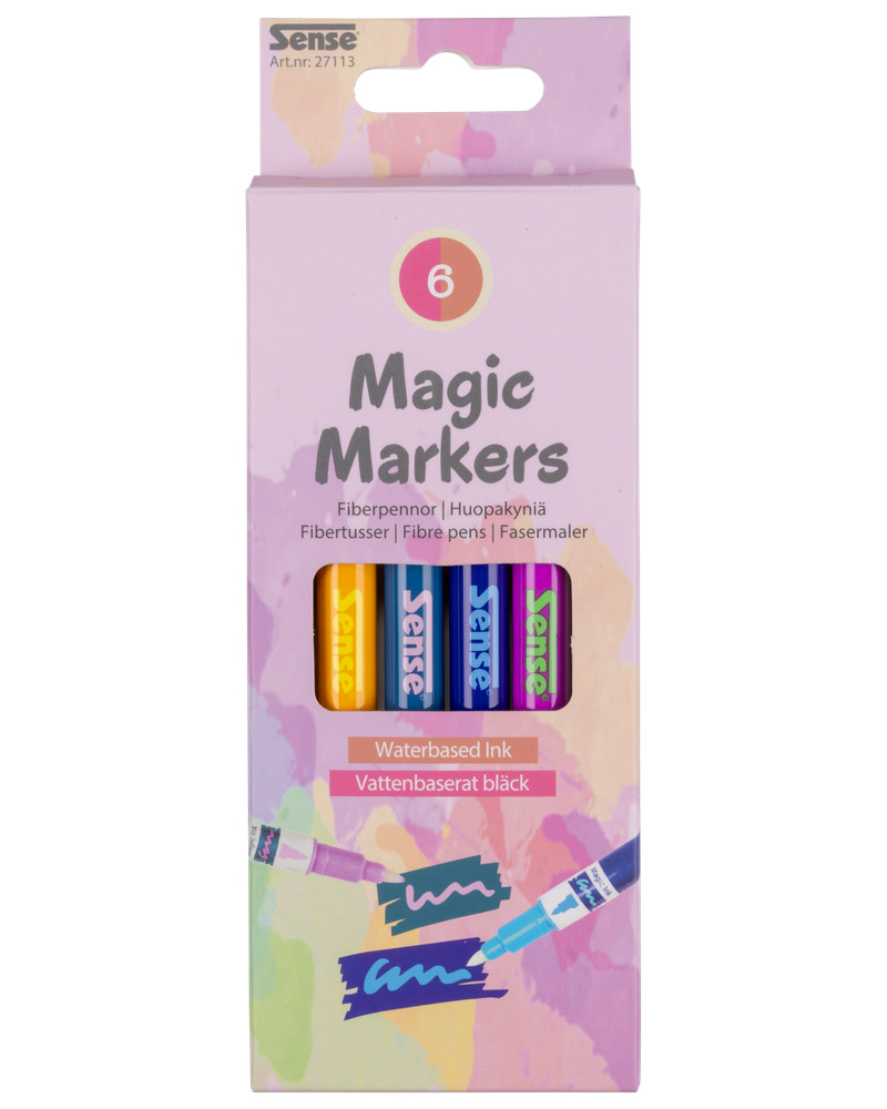 SENSE MAGIC MARKERS 6-PACK