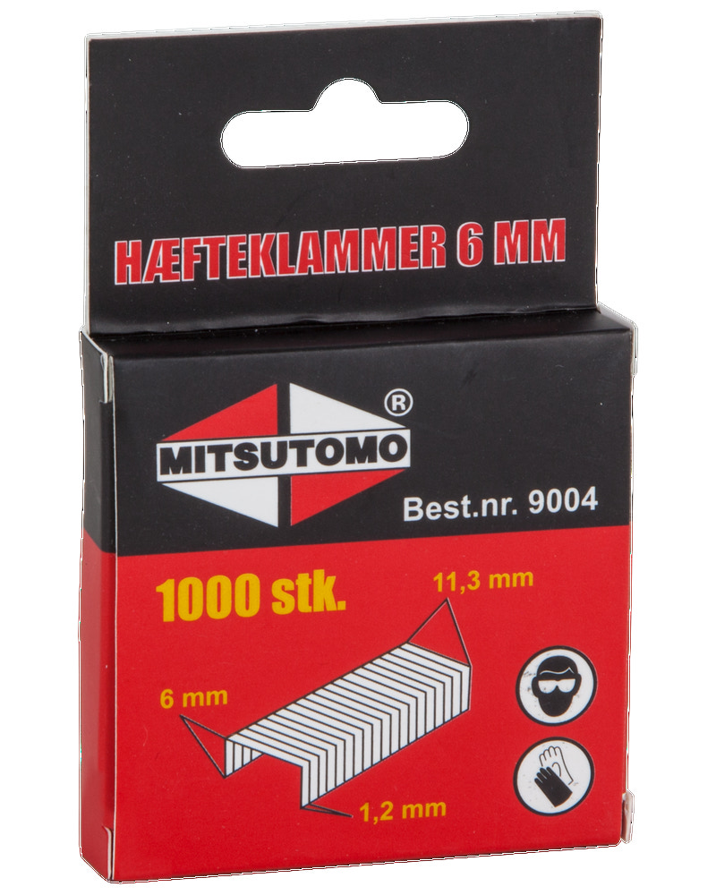 Mitsutomo Hæfteklammer 6 mm