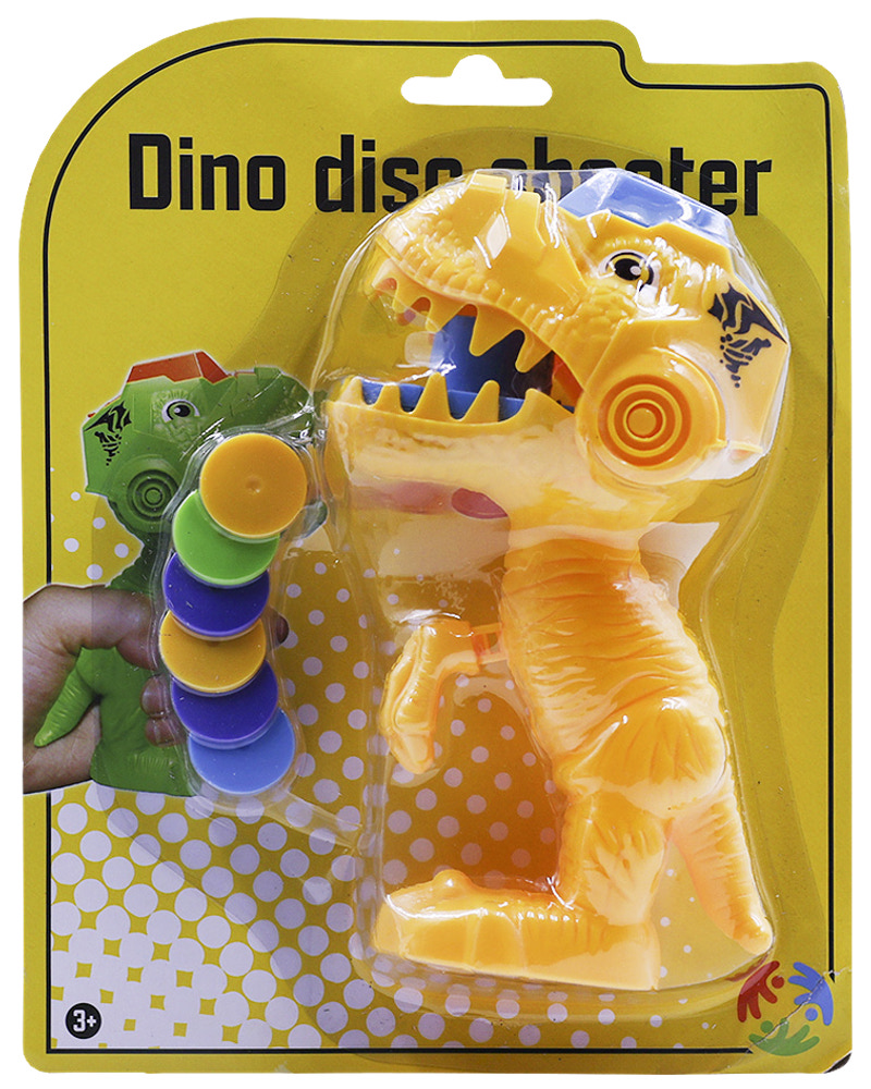 Disc shooter dino H. 16 cm - assorterede farver