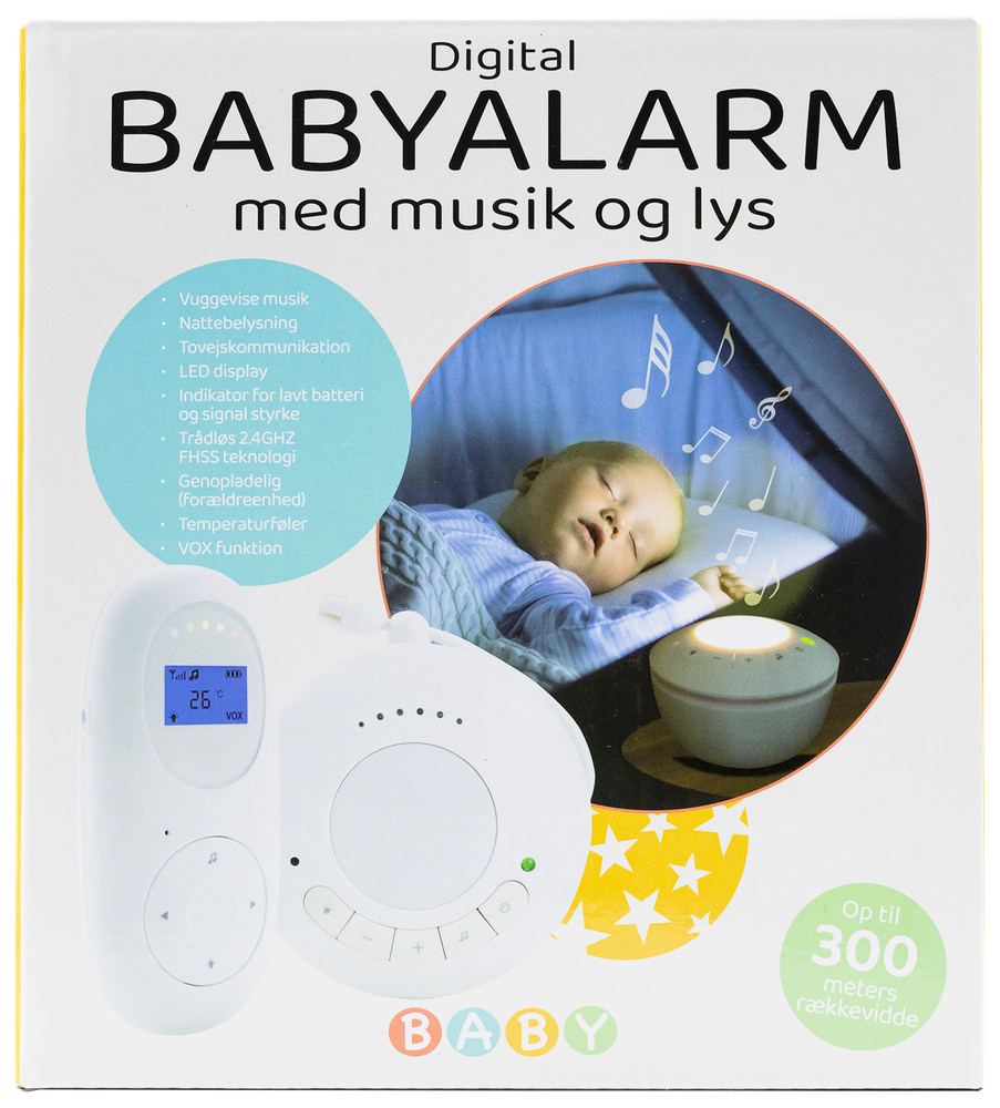 Babyalarm 300 m rækkevidde