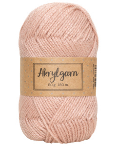 Akrylgarn 50 g gammalrosa