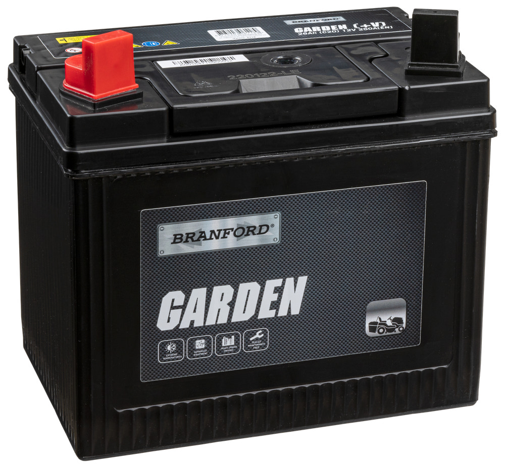 BRANFORD - Havetraktor batteri 26 Ah +venstre