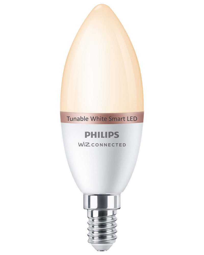 PHILIPS Smart LED-pære 4,9W E14 C37 - WarmToCool