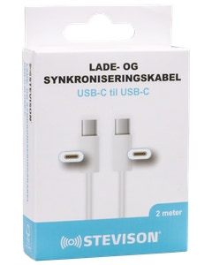 STEVISON USB-C til USB-C kabel 2 m