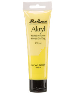 Belluno  Akrylfarve 100 ml Lemon yellow