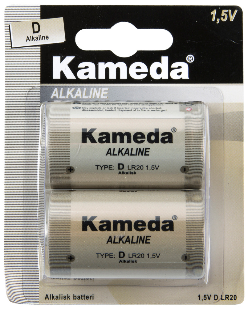 Kameda Alkaline batteri - D 2-pak