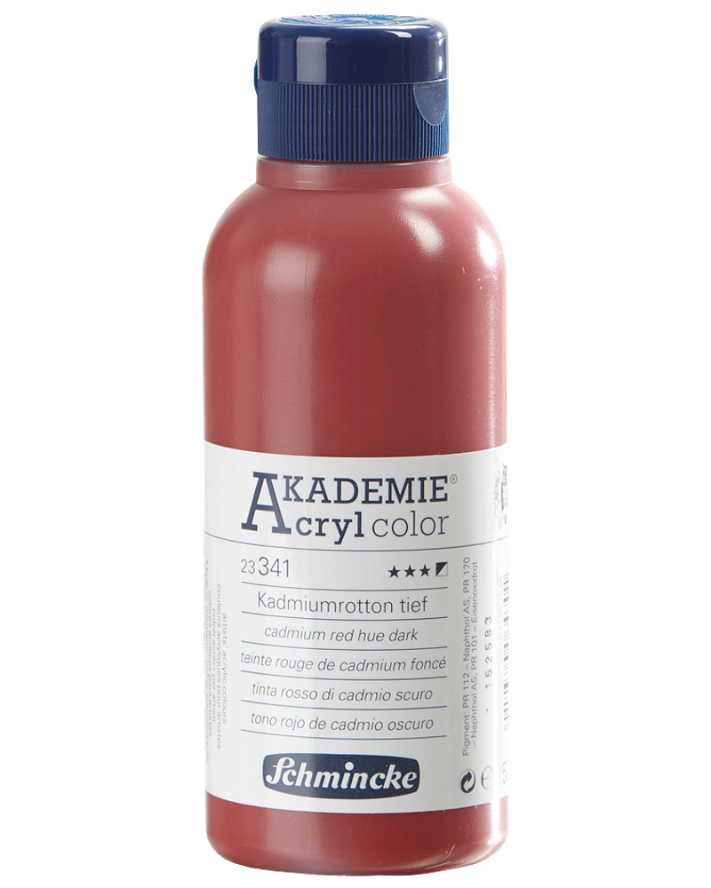 Akryl 250 ml kadmiumröd mörk