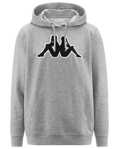 Kappa hoodie grå