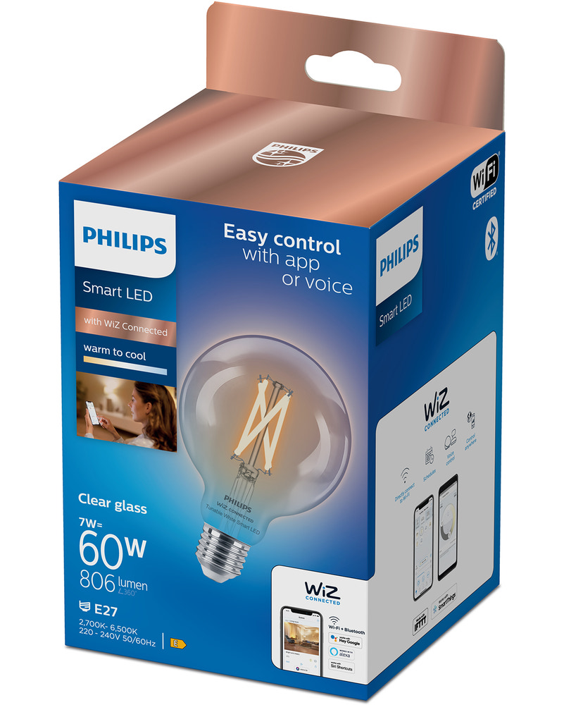 Philips smart 7w glob clear