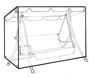 Hængesofaovertræk 145 x 155 x 215 cm