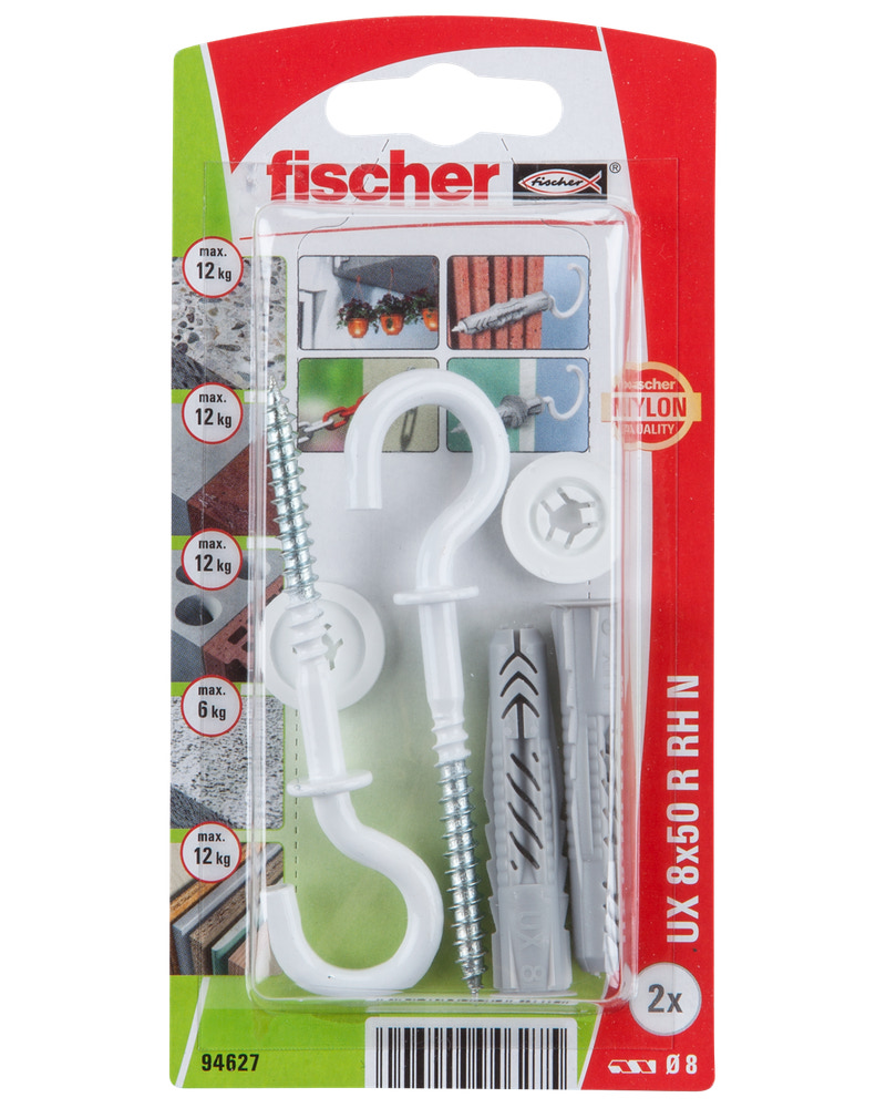 Fischer Krogdyvel uni UX 8 x 50 mm 2-pak