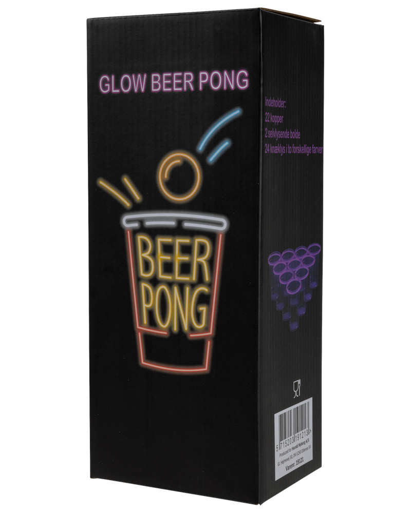 Glow beer pong