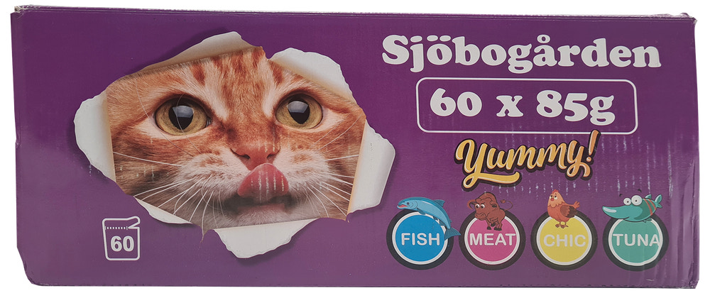 Sjöbogården kattmat 60 x 85 g