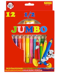 SENSE FÄRGPENNOR JUMBO 12-PACK