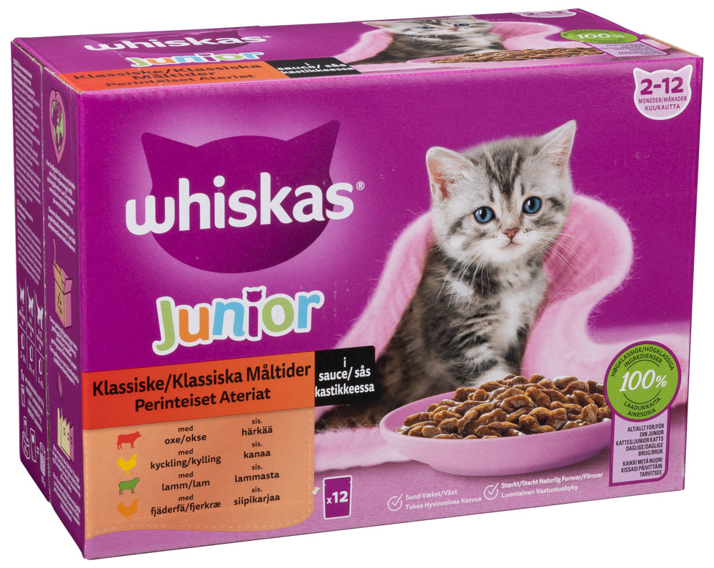 Whiskas junior 85 g 12-pack