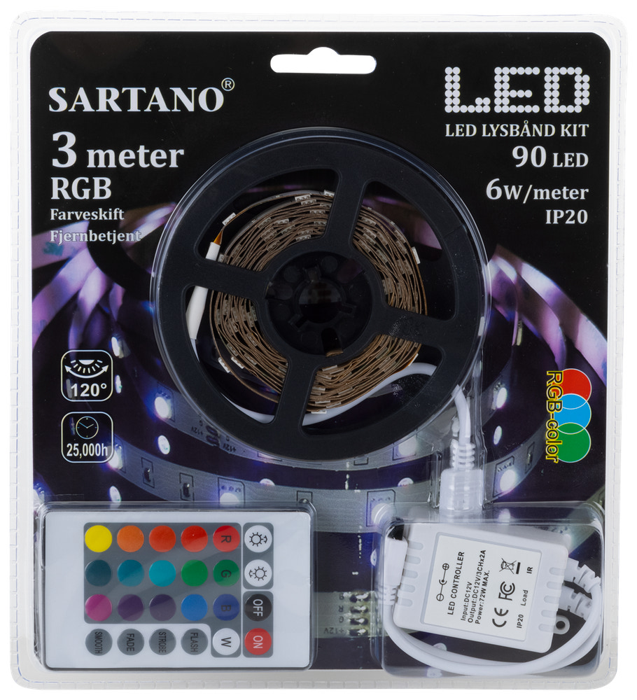 Sartano led strip rgb 3 m