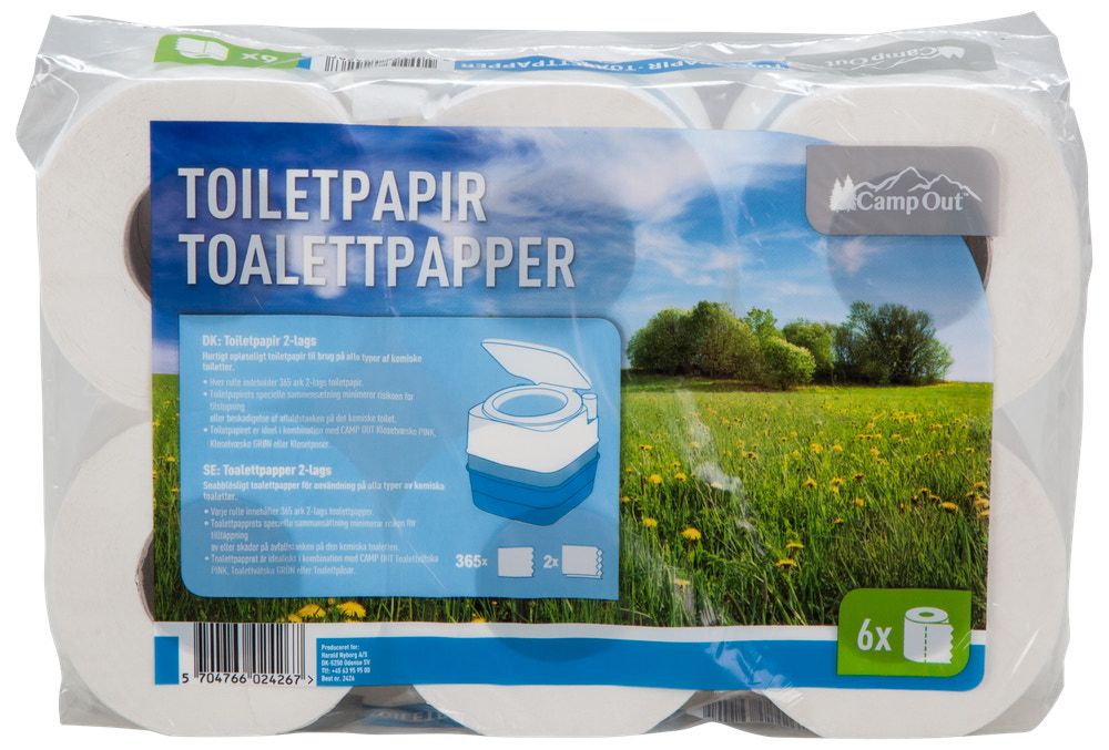 CampOut Toiletpapir 2 lags 6-pak