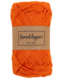 Bomullsgarn 50 g orange