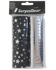 Serpentiner 2 ruller - assorterede farver