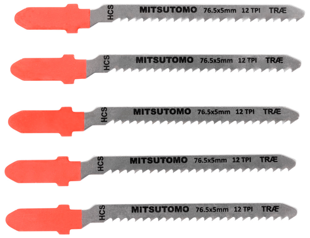 Mitsutomo Sticksågsblad Trä 12T 5 st.