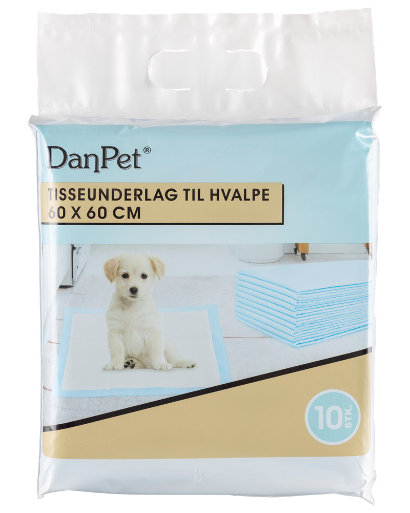 Tisseunderlag til hund 60 x 60 cm 10-pak