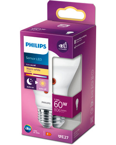 PHILIPS Sensorlampa 7,5W E27