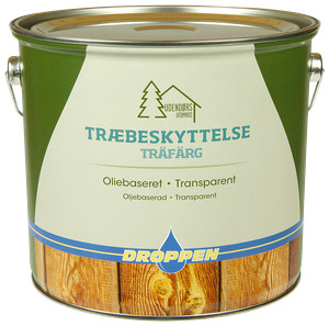 Droppen träfärg teak transparent 4 L