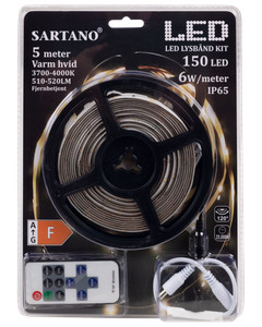 SARTANO LED STRIP VIT 5M IP65