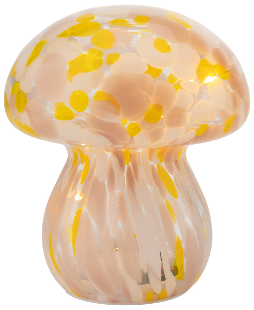 Bordlampe i glas Mushroom konfetti - assorterede farver