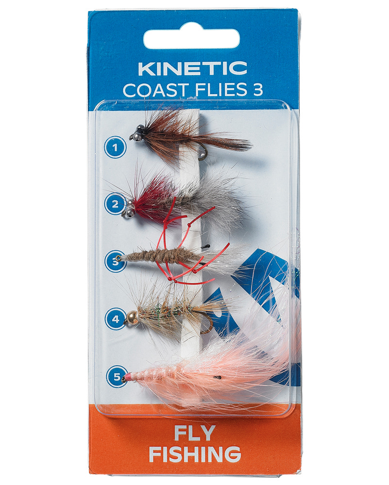 Kinetic coast flies 3 5-pack