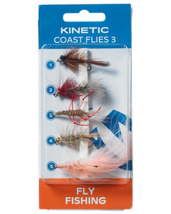 Kinetic coast flies 3 5-pack